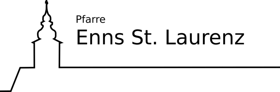 Bücherflohmarkt der Pfarre Enns-St. Laurenz Logo
